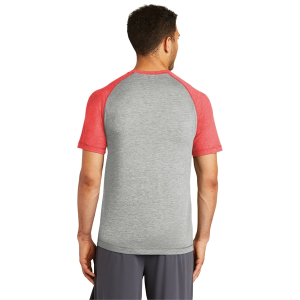 Sport-Tek PosiCharge Tri-Blend Wicking Raglan Tee.