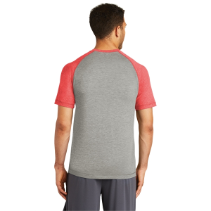 Sport-Tek PosiCharge Tri-Blend Wicking Raglan Tee.