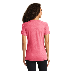 Sport-Tek Ladies PosiCharge Tri-Blend Wicking Scoop Neck ...