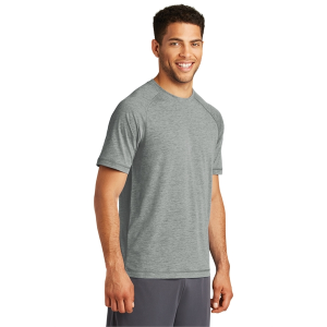 Sport-Tek PosiCharge Tri-Blend Wicking Raglan Tee.