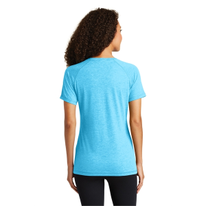 Sport-Tek Ladies PosiCharge Tri-Blend Wicking Scoop Neck ...