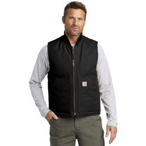 carhartt duck vest black