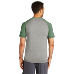 Sport-Tek PosiCharge Tri-Blend Wicking Raglan Tee.