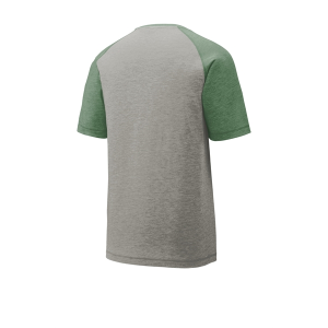 Sport-Tek PosiCharge Tri-Blend Wicking Raglan Tee.